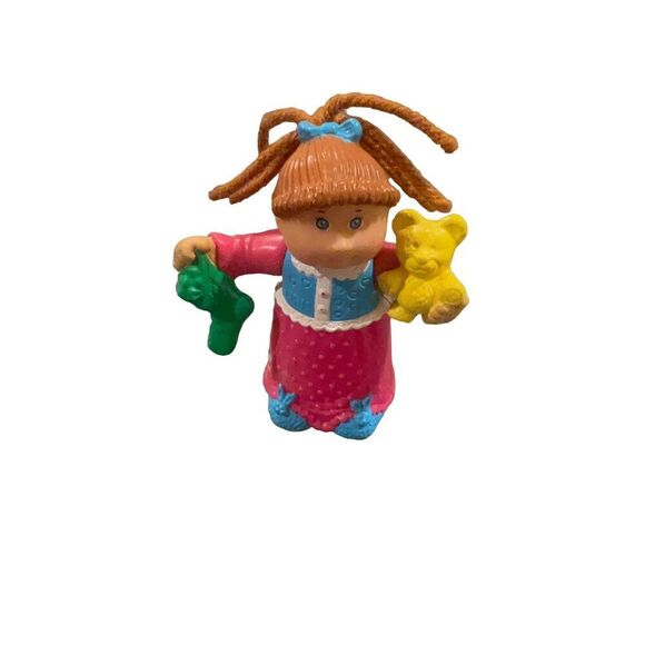 Vintage Cabbage Patch Kids CPK Doll Mini Figures Figurines 1992 Girl Christmas - Picture 9 of 12